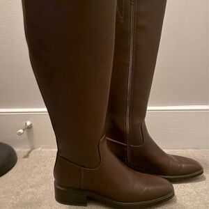 Nine West Dark Brown Over the Knee Boots